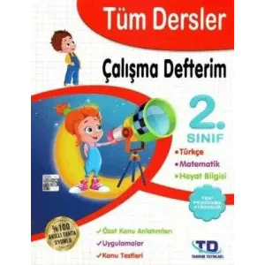 Tandem Yayınları Tüm Dersler Çalışma Defterim 2. Sınıf