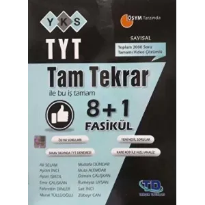 Tandem Yayınları TYT Sayısal Tam Tekrar 8+1 Fasikül