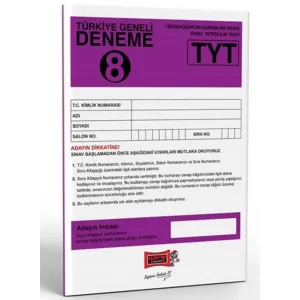 TYT Türkiye Geneli Deneme Sınavı - 8