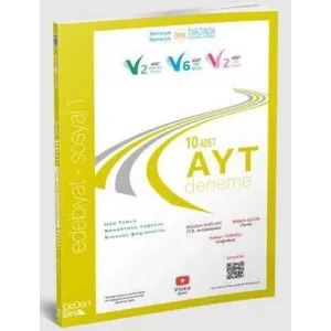 Üç Dört Beş Yayınları 2023 AYT 10lu Edebiyat Sosyal 1 Denemesi