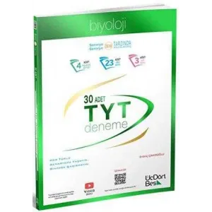 Üç Dört Beş Yayınları TYT Biyoloji 30 Deneme