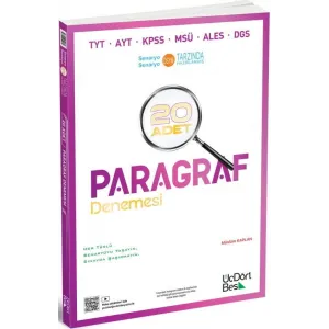 ÜçDörtBeş Yayınları Paragraf 20 Adet Denemesi