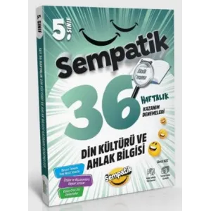 ÜNLÜLER YAYINLARI 5.SINIF DİN KÜLTÜRÜ VE AHLAK BİLGİSİ 36 HAFTALIK KAZANIM DENEMELERİ