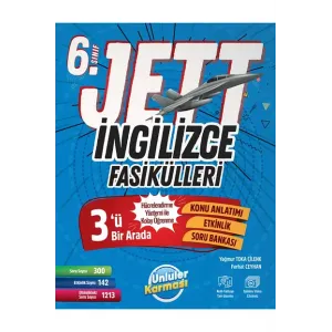 ÜNLÜLER YAYINLARI 6.SINIF İNGİLİZCE JETT FASİKÜLLERİ