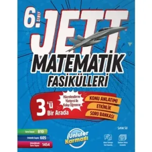 ÜNLÜLER YAYINLARI 6.SINIF MATEMATİK JETT FASİKÜLLERİ