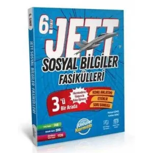 ÜNLÜLER YAYINLARI 6.SINIF SOSYAL BİLGİLER JETT FASİKÜLLERİ