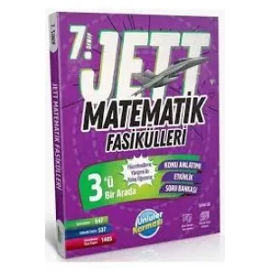 ÜNLÜLER YAYINLARI 7.SINIF MATEMATİK JETT FASİKÜLLERİ