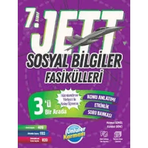 ÜNLÜLER YAYINLARI 7.SINIF SOSYAL BİLGİLER JETT FASİKÜLLERİ