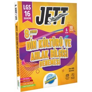 ÜNLÜLER YAYINLARI 8.SINIF DİN KÜLTÜRÜ VE AHLAK BİLGİSİ JETT 16LI BRANŞ DENEMELERİ
