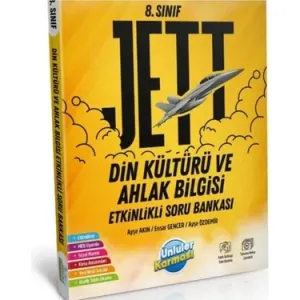 ÜNLÜLER YAYINLARI 8.SINIF DİN KÜLTÜRÜ VE AHLAK BİLGİSİ JETT ETKİNLİKLİ SORU BANKALARI