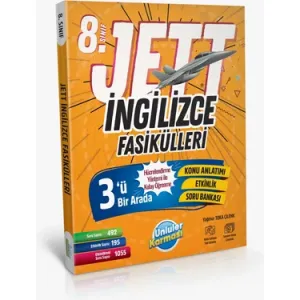 ÜNLÜLER YAYINLARI 8.SINIF İNGİLİZCE JETT FASİKÜLLERİ