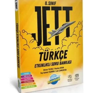 ÜNLÜLER YAYINLARI 8.SINIF TÜRKÇE JETT ETKİNLİKLİ SORU BANKALARI