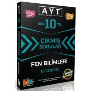 ÜNLÜLER YAYINLARI AYT FEN BİLİMLERİ TIPKI BASIM 10 KARMA