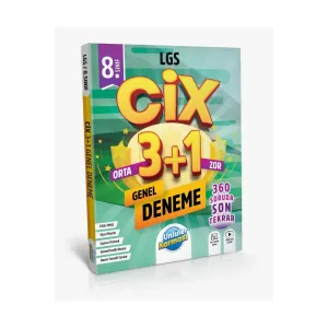 ÜNLÜLER YAYINLARI CİX 3+1 GENEL DENEME