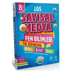 ÜNLÜLER YAYINLARI SAYISAL MEDYA FEN BİLİMLERİ 16LI DENEME