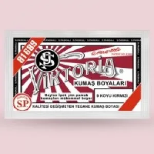 Viktoria Kumaş Boyası No:09 Koyu Kırmızı