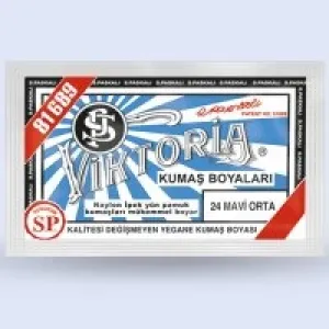 Viktoria Kumaş Boyası No:24 Orta Mavi