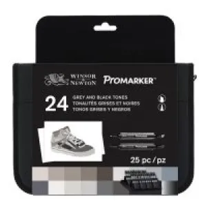 Winsor Newton Promarker Siyah Gri Çantalı Set 24 Rn Lv-wn0290081