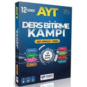 Yanıt Yayınları 2022 AYT Eşit Ağırlık - Sözel Ders Bitirme Kampı