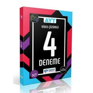 Yanıt Yayınları AYT Video Çözümlü 4 Fasikül Deneme