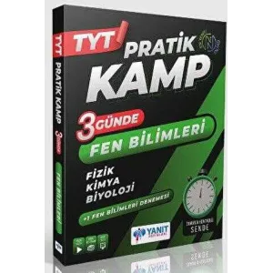 Yanıt Yayınları TYT 3 Günde Fen Bilimleri Pratik Kamp