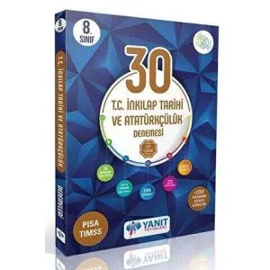 Yanıt Yayınları Yanıt 8. Sınıf Çözümlü 30 İnkılap Tarihi Branş Deneme