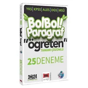 Yargı Yayınevi 2024 KPSS ALES DGS YKS MSÜ Bol Bol Öğreten Paragraf Tamamı Çözümlü 25 Deneme