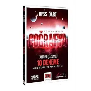 Yargı Yayınevi 2024 ÖABT Coğrafya Öğretmenliği Tamamı Çözümlü 10 Deneme