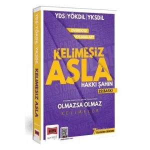 Yargı Yayınevi 2024 YDS YÖKDİL YKSDİL Overdose Vocabulary Kelimesiz Asla