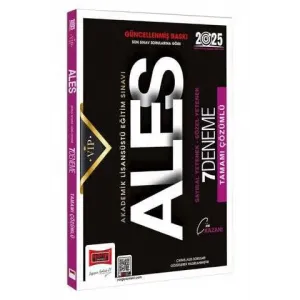 Yargı Yayınevi 2025 ALES Vip Sayısal-Sözel Yetenek Tamamı Çözümlü 7 Deneme