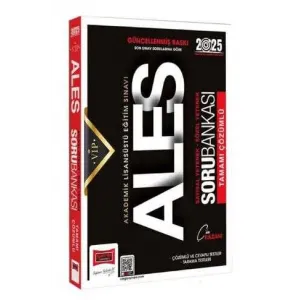 Yargı Yayınevi 2025 ALES Vip Sayısal-Sözel Yetenek Tamamı Çözümlü Soru Bankası