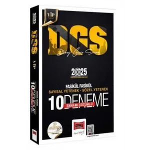 Yargı Yayınevi 2025 DGS Vip Tamamı Çözümlü Sayısal-Sözel Yetenek Fasikül Fasikül 10 Deneme