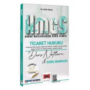 Yargı Yayınevi 2025 Hukuk Mesleklerine Giriş Sınavı Ticaret Hukuku Ders Notları ve Soru Bankası