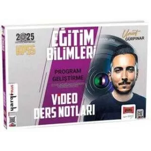 Yargı Yayınevi 2025 KPSS Eğitim Bilimleri Program Geliştirme Sınıf Yönetimi - Öğretim Teknolojileri ve Materyal Tasarımı Video Ders Notları