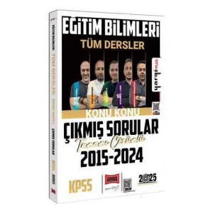 Yargı Yayınevi 2025 KPSS Eğitim Bilimleri Tüm Dersler 2015-2024 Tamamı Çözümlü Konu Konu Çıkmış