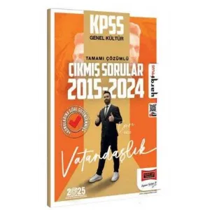 Yargı Yayınevi 2025 KPSS Genel Kültür 2015-2024 Vatandaşlık Konularına Göre Düzenlenmiş Tamamı Çözümlü Çıkmış Sorular
