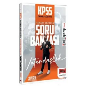 Yargı Yayınevi 2025 KPSS Genel Kültür Tamamı Çözümlü Vatandaşlık Soru Bankası