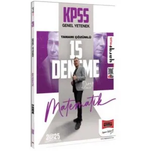 Yargı Yayınevi 2025 KPSS Genel Yetenek Tamamı Çözümlü Matematik 15 Deneme