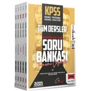 Yargı Yayınevi 2025 KPSS GK-GY Tamamı Çözümlü Modüler Soru Bankası Seti