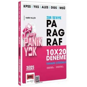 Yargı Yayınevi 2025 KPSS YKS ALES DGS MSÜ Tamamı Çözümlü Panik Yok Zor Seviye Paragraf 10x20 Deneme
