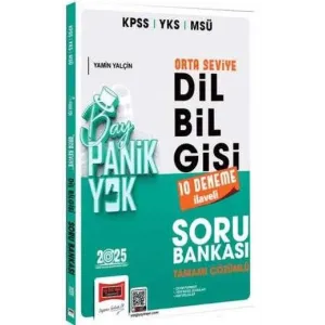 Yargı Yayınevi 2025 KPSS YKS MSÜ Tamamı Çözümlü Panik Yok Orta Seviye Dil Bilgisi Soru Bankası 10 Deneme İlaveli