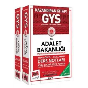 Yargı Yayınevi GYS Adalet Bakanlığı Yazı İşleri Müdürü Kadrosu İçin Konu Özetli Açıklamalı Ders Notları