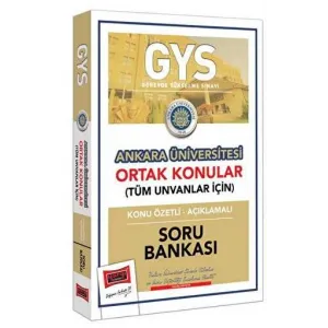 Yargı Yayınevi Yargı Yayınları GYS Ankara Üniversitesi Ortak Konular Konu Özetli - Açıklamalı Soru Bankası
