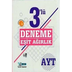 Yayın Denizi Yayınları AYT Eşit Ağırlık 3 lü Deneme Video Çözümlü