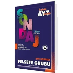 Yayın Denizi Yayınları AYT Kamp Sondaj Pro 240 Soruda Felsefe Grubu