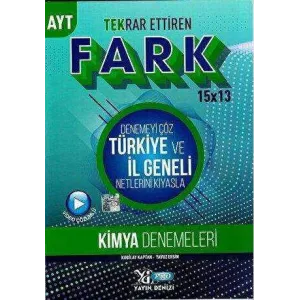 Yayın Denizi Yayınları AYT Kimya 15 x 13 Tekrar Ettiren Fark Denemeleri