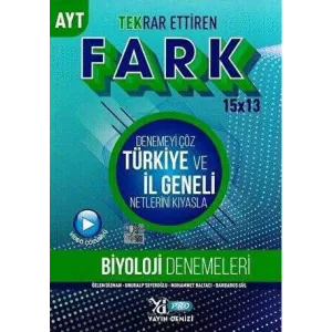 Yayın Denizi Yayınları AYT Tekrar Ettiren Fark 15 x 13 Biyoloji Denemeleri