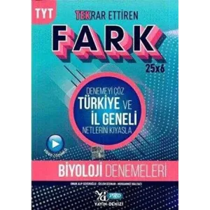 Yayın Denizi Yayınları TYT Biyoloji Fark Tekrar Ettiren Denemeleri