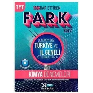 Yayın Denizi Yayınları TYT Kimya Fark 25x7 Tekrar Ettiren Denemeleri