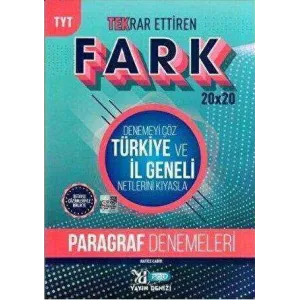 Yayın Denizi Yayınları TYT Paragraf Fark Tekrar Ettiren Denemeleri